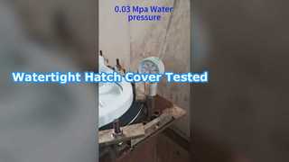 알루미늄 내장형 해치 커버 방수 테스트2